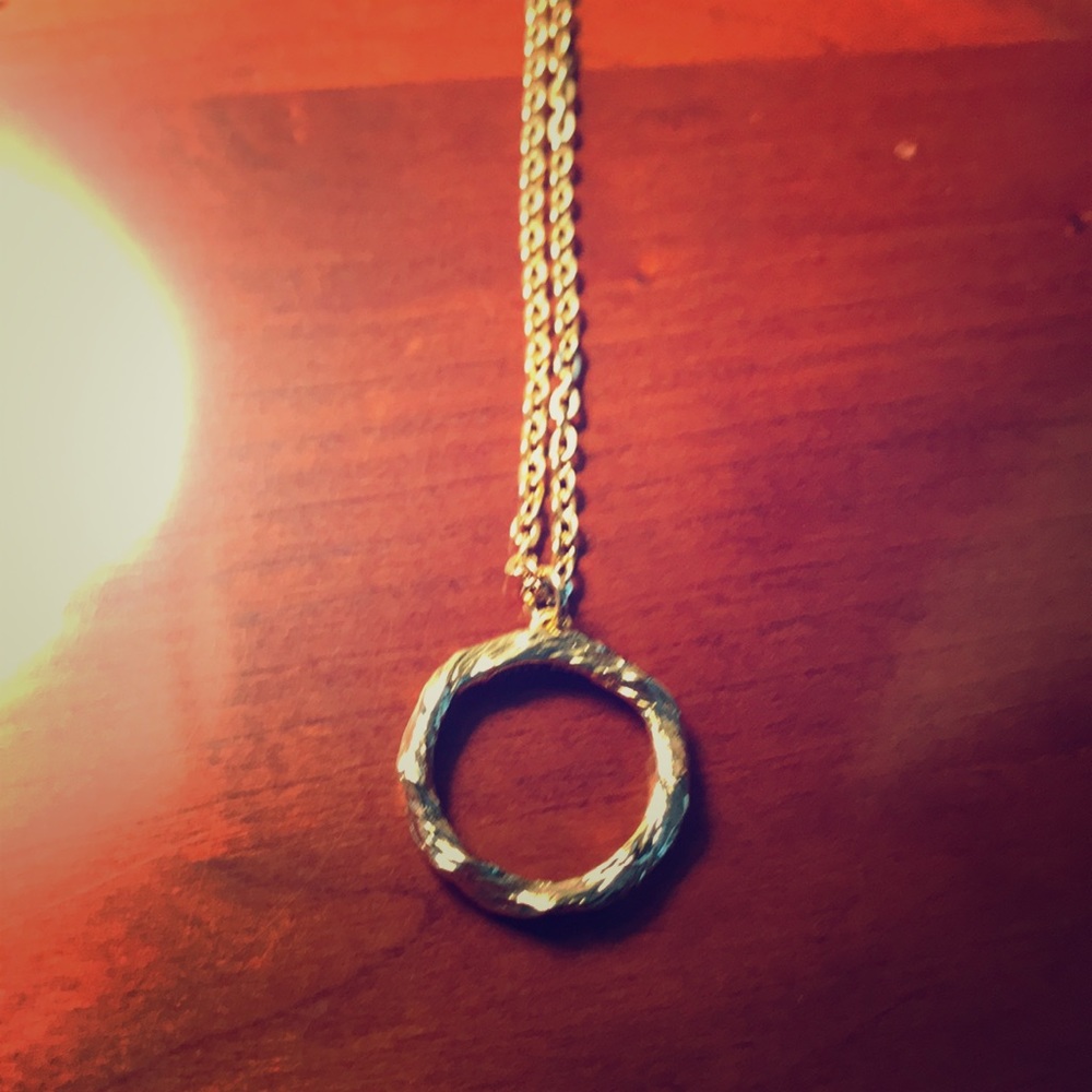 Gold 8” Dipped Gold Necklace - image 1